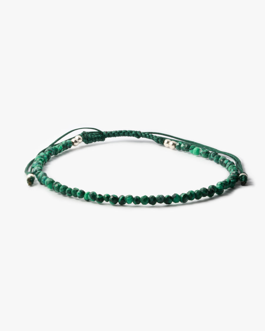 Bracelet tressé en Malachite