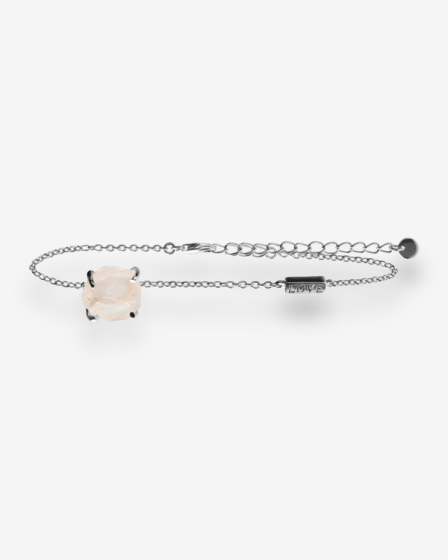 Rose quartz "LOVE" intention bracelet