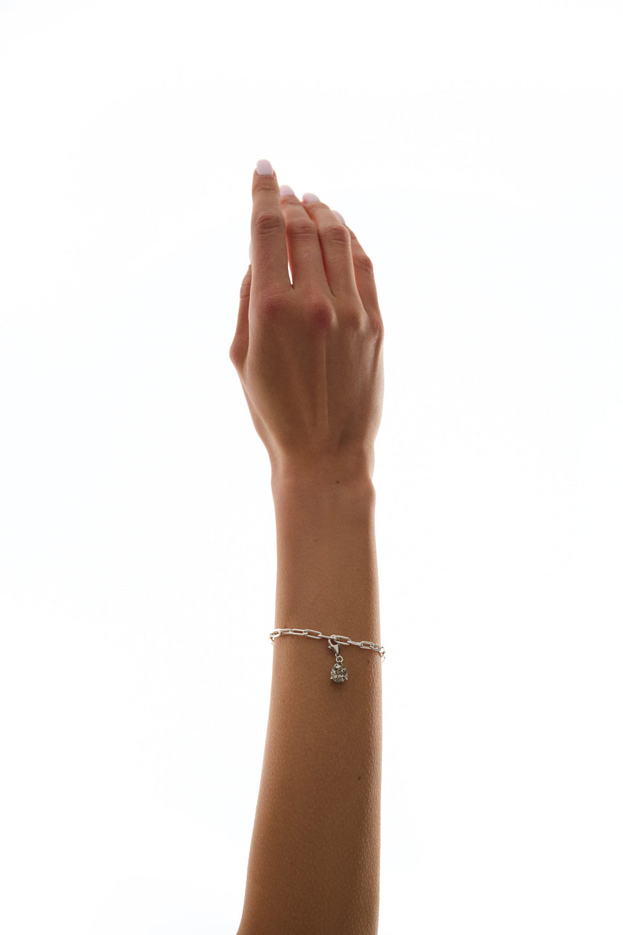 Pyrite silver charm