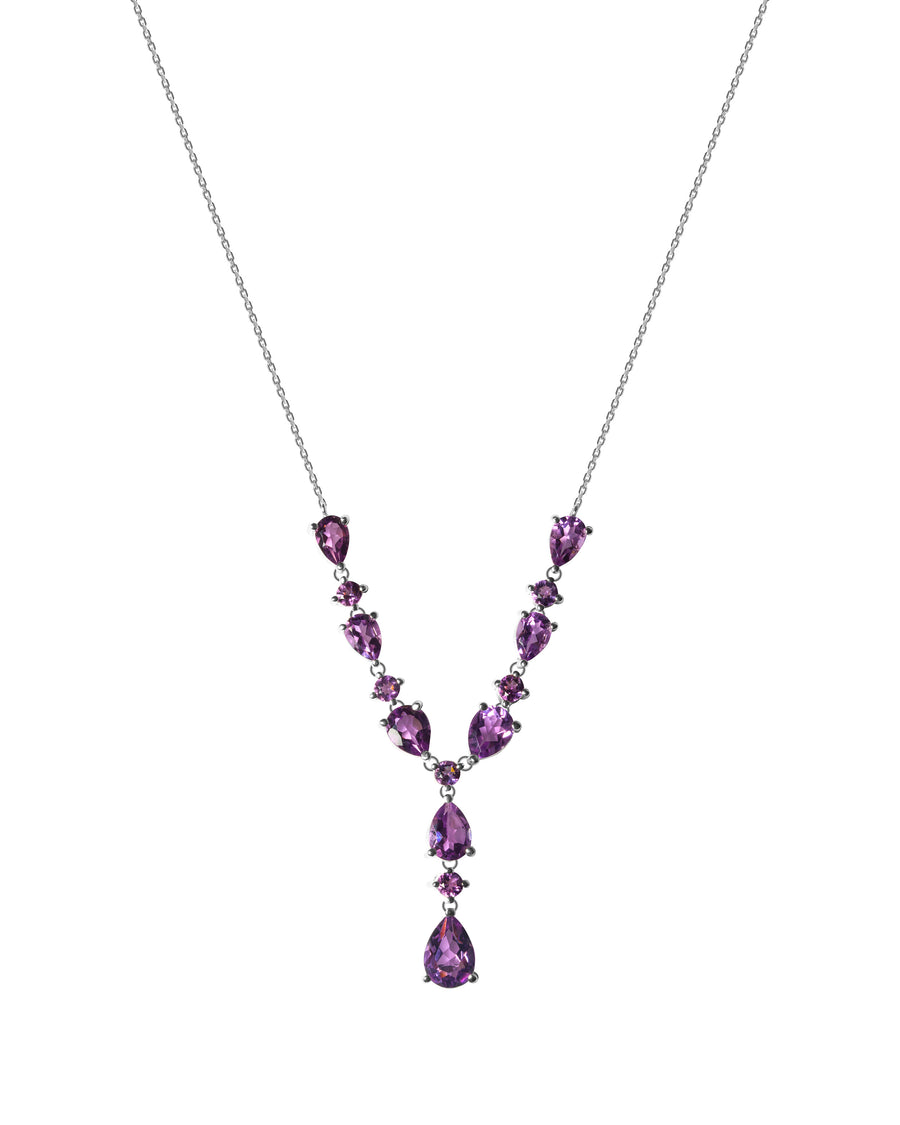 قلادة فاخرة بأحجار الجمشت 