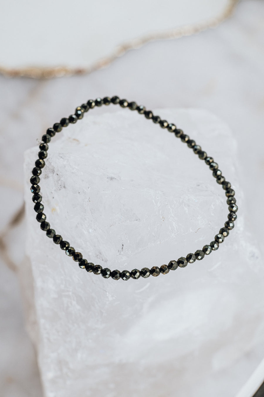 Pyrite faceted bracelet