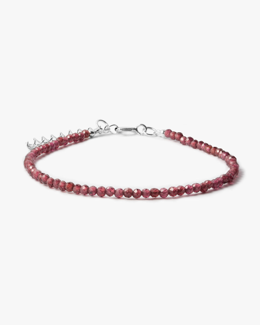 Bracelet à facettes en Grenat