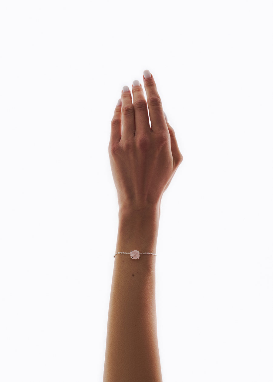 Rose quartz "LOVE" intention bracelet
