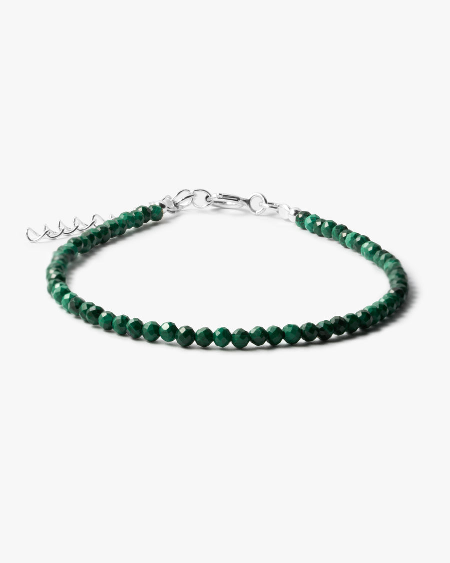 Bracelet à facettes en Malachite