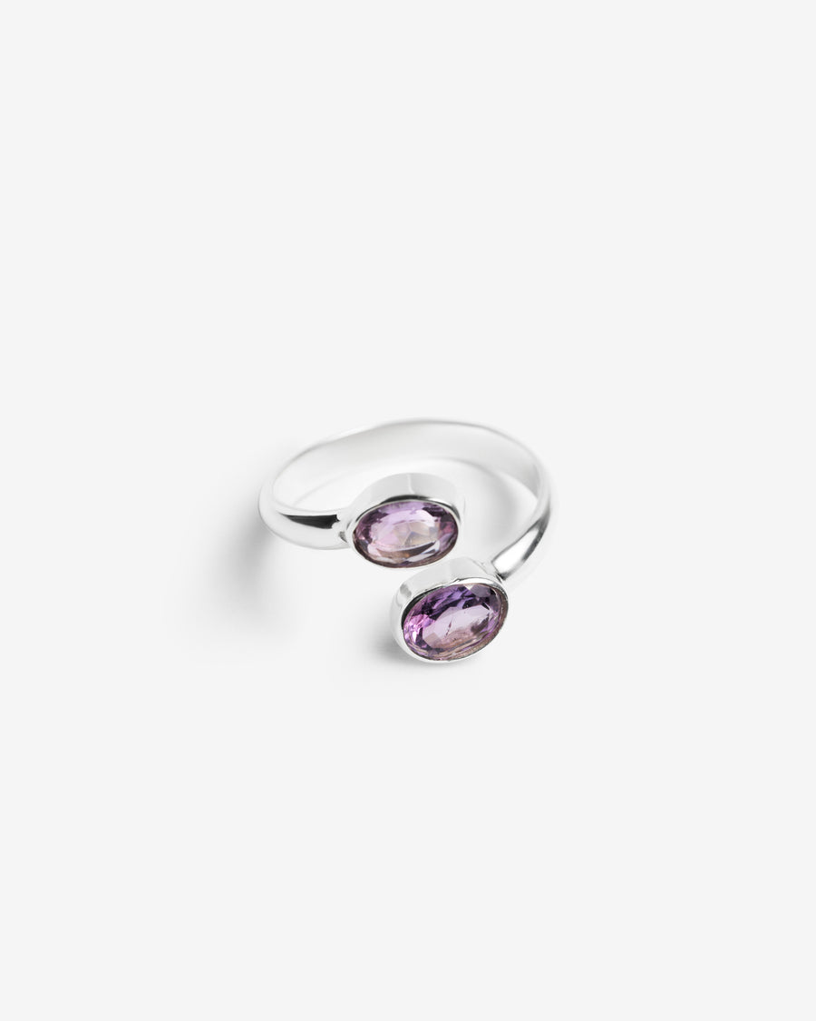 Bague ovale en Améthyste