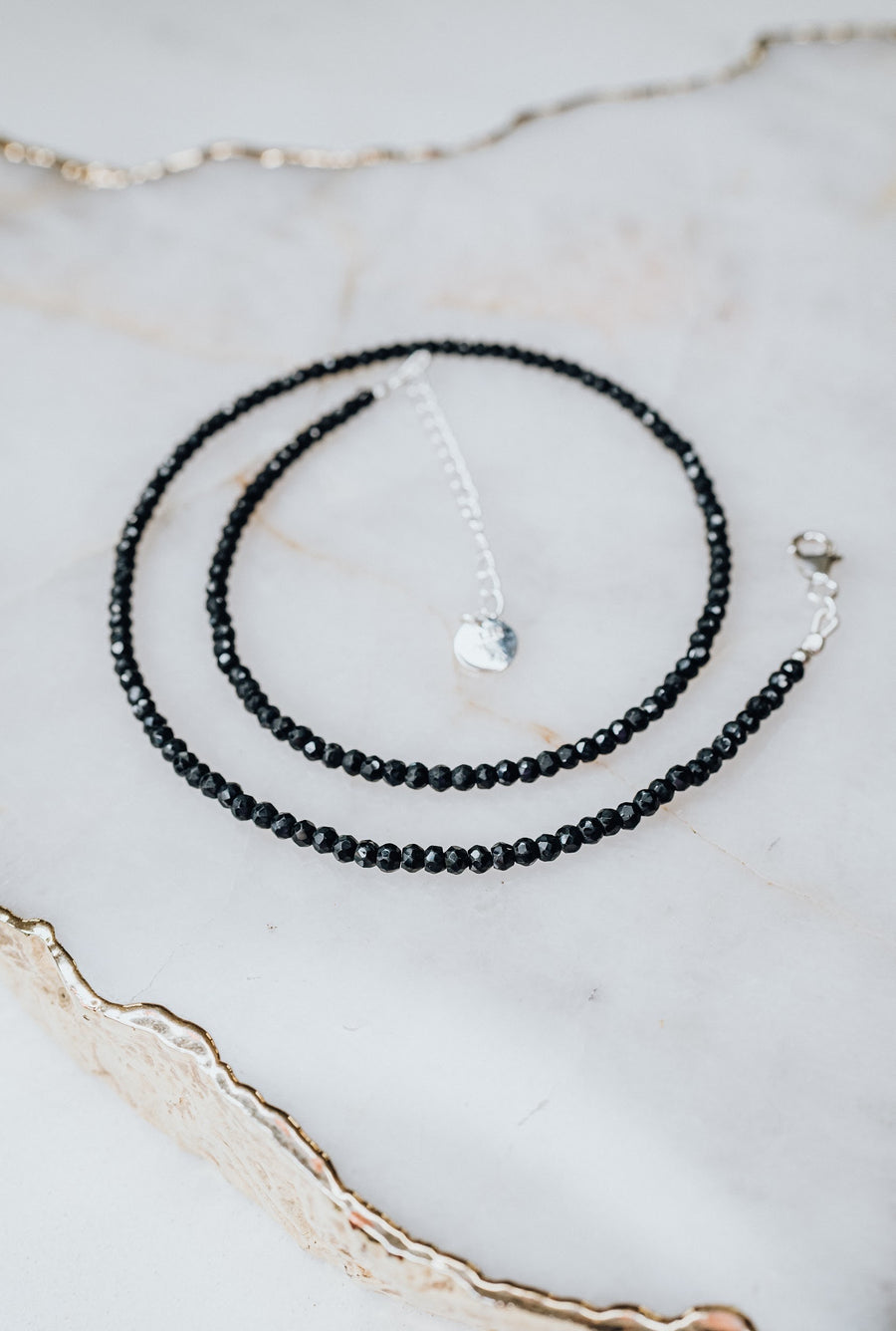 Black Onyx silver necklace
