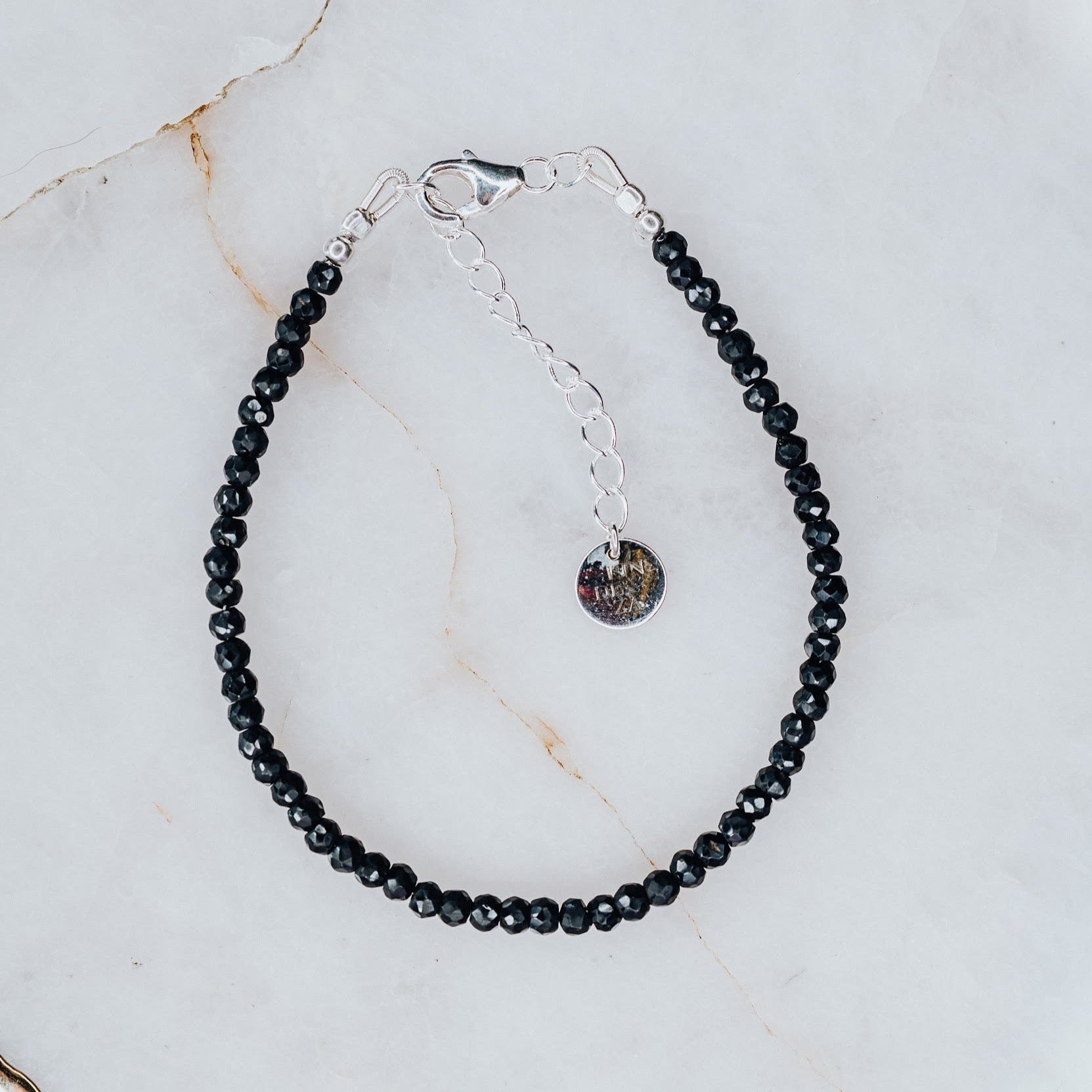 Black Onyx silver bracelet – Lindeza Jewelry