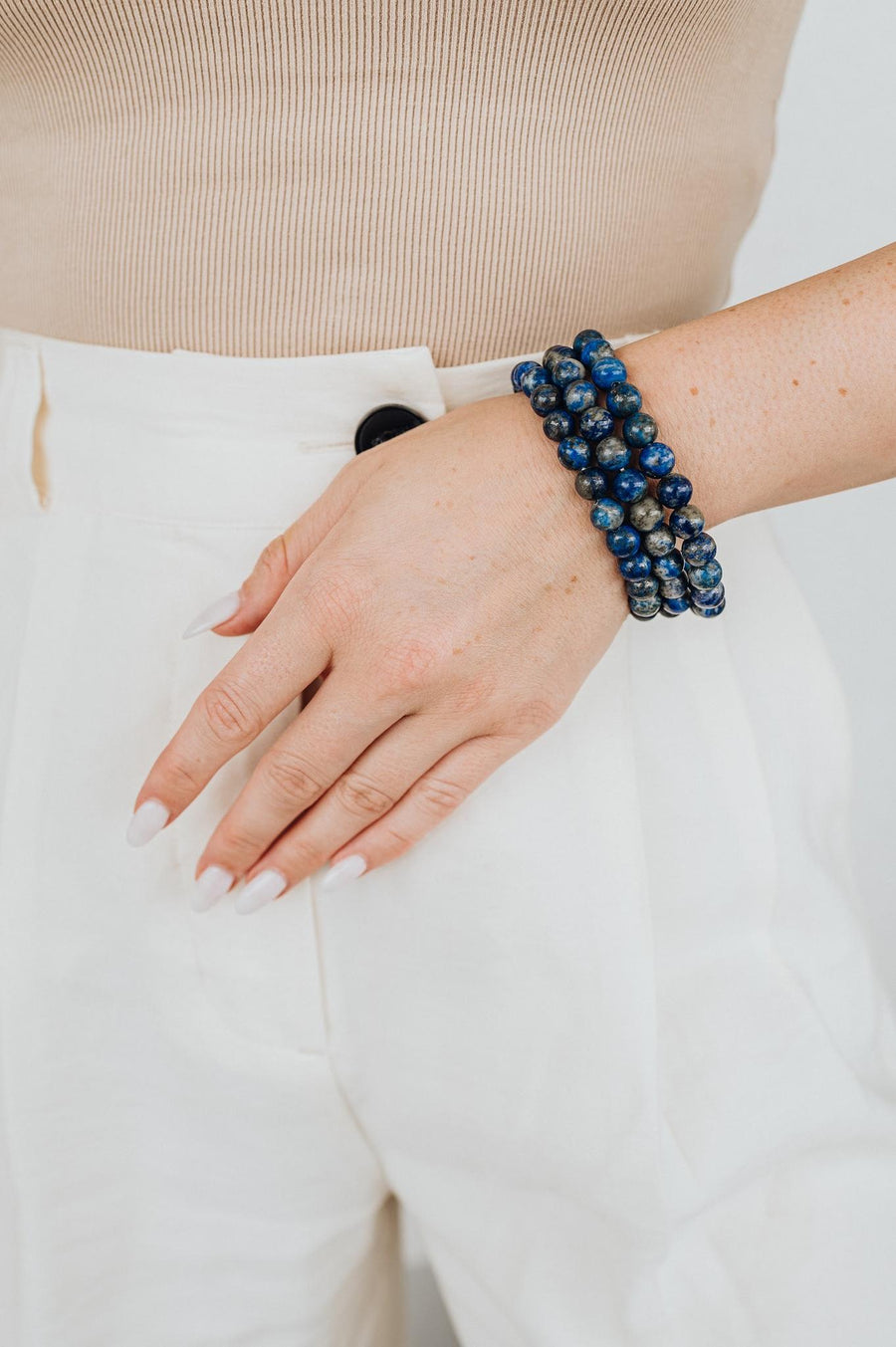 Lapis Lazuli beaded bracelet